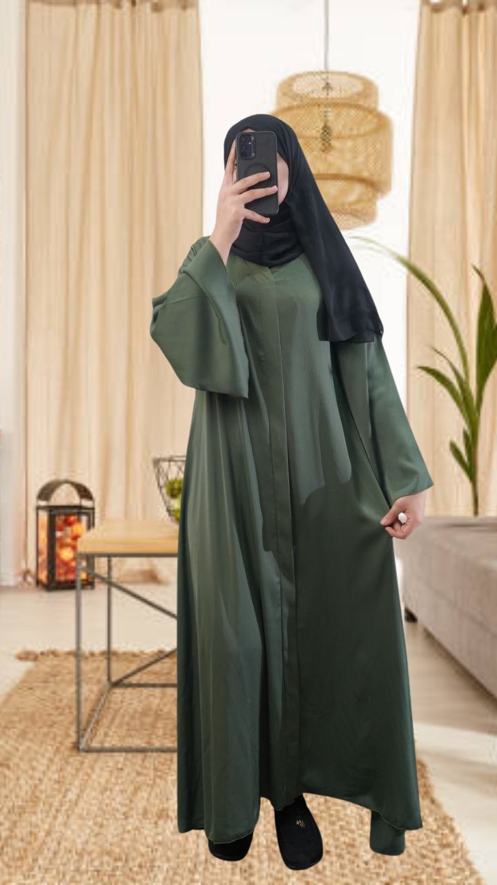 Abaya Simple marron