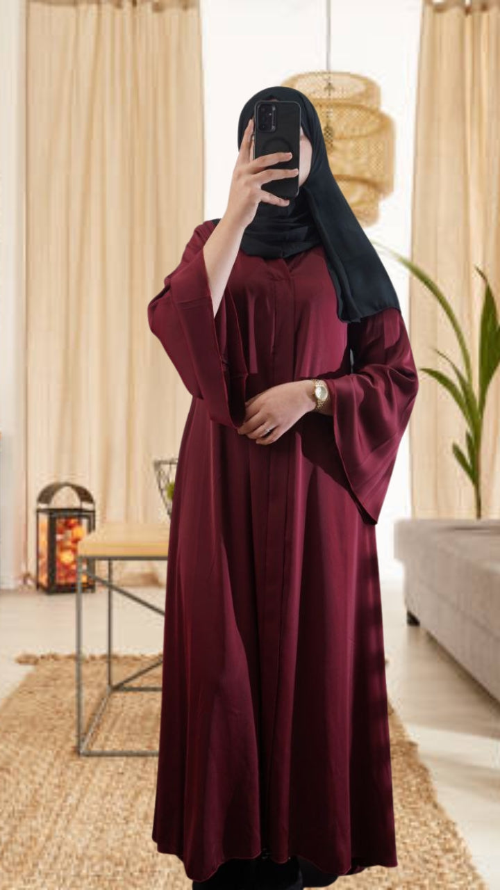 Abaya Simple marron