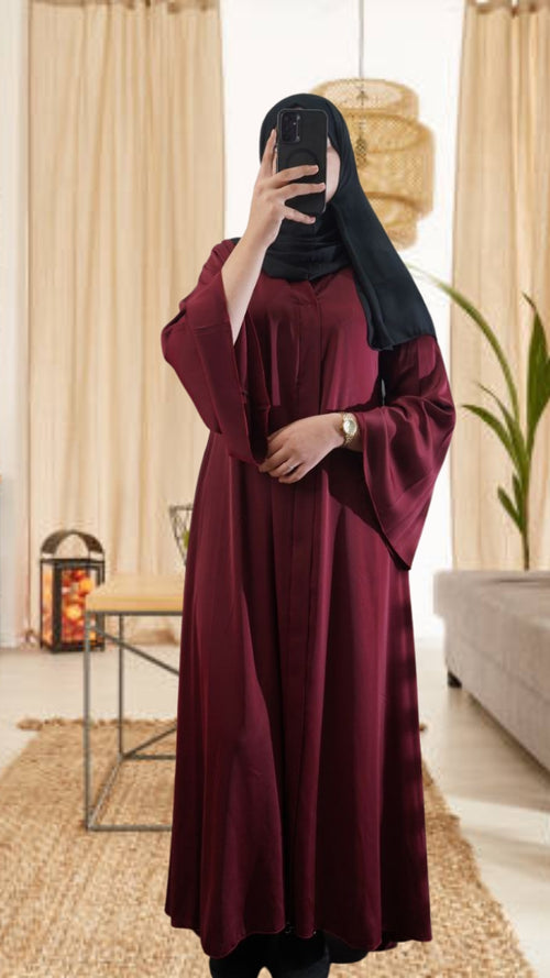 Abaya Simple rouge