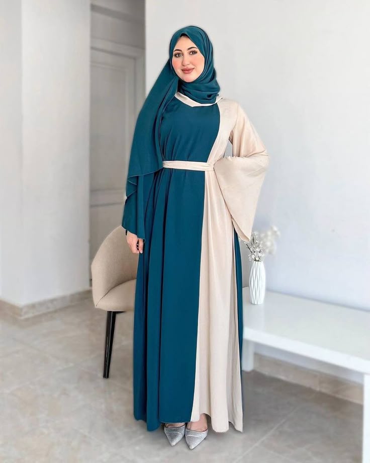 Abaya deuble tissu
