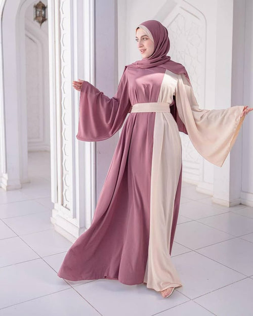 Abaya deuble tissu